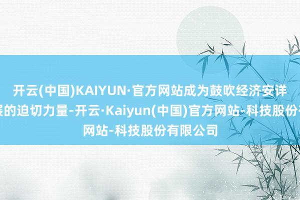 开云(中国)KAIYUN·官方网站成为鼓吹经济安详健康发展的迫切力量-开云·Kaiyun(中国)官方网站-科技股份有限公司