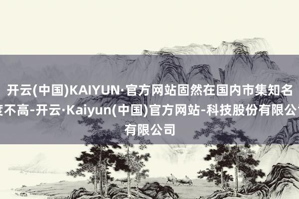 开云(中国)KAIYUN·官方网站固然在国内市集知名度不高-开云·Kaiyun(中国)官方网站-科技股份有限公司