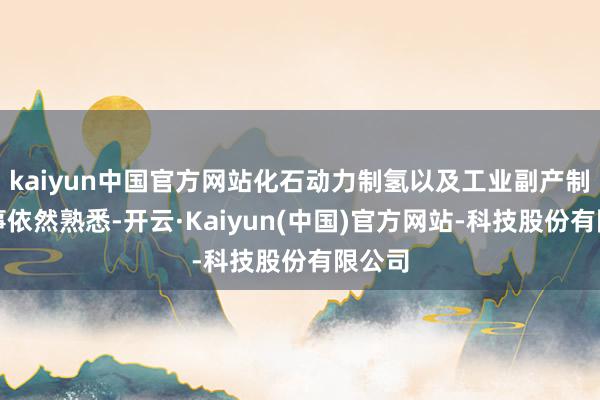 kaiyun中国官方网站化石动力制氢以及工业副产制氢本事依然熟悉-开云·Kaiyun(中国)官方网站-科技股份有限公司